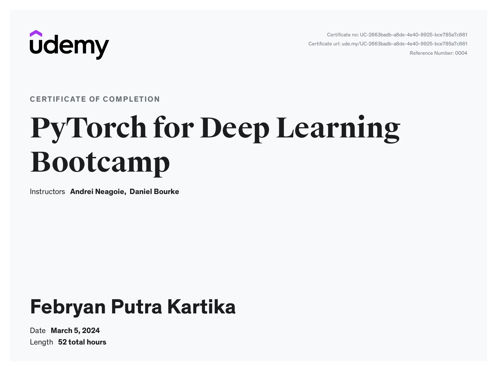 PyTorch for Deep Learning Specialization